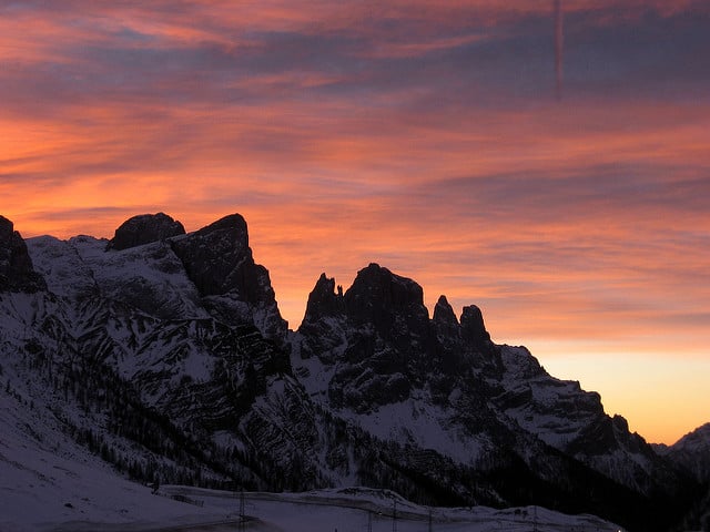 Dolomites Italy sunset