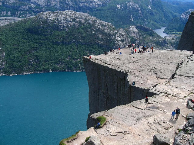 punto panoramico Preikestolen Norvegia