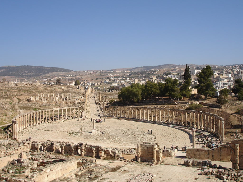 Ruinas de Jerash, una de las cosas que ver en Jordania